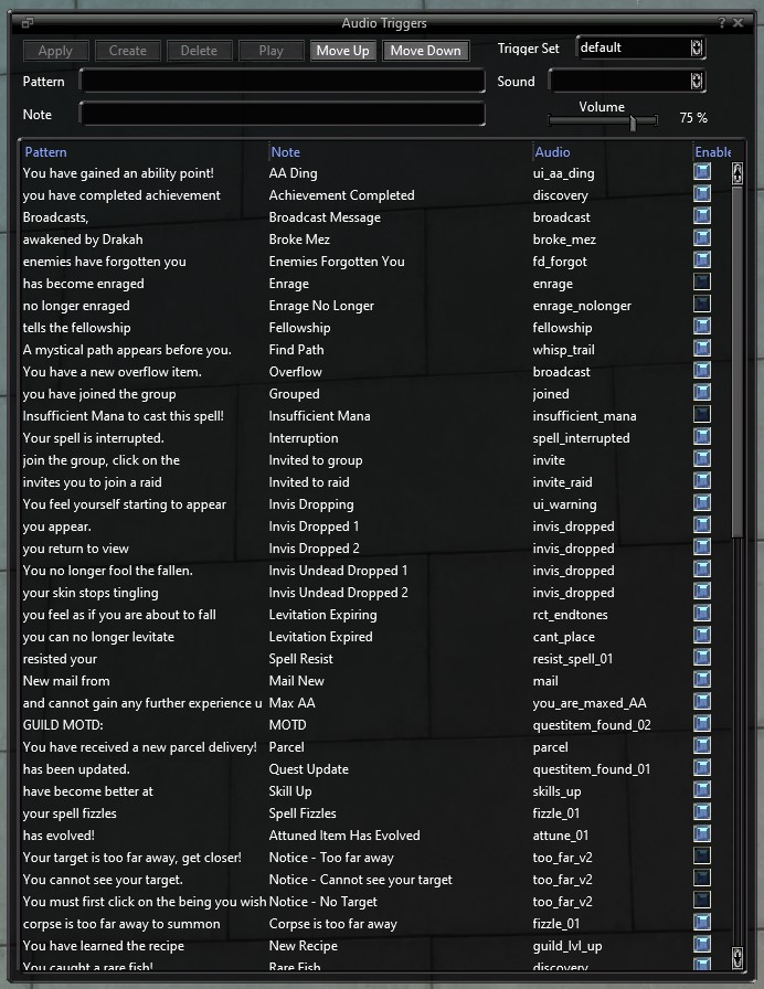 [Feedback] Audio Triggers EverQuest 2 Forums